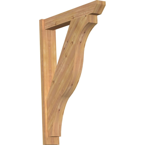Ekena Millwork Funston Slat Smooth Outlooker, Western Red Cedar, 5 1/2"W x 30"D x 42"H OUT06X30X42FST06SWR - main